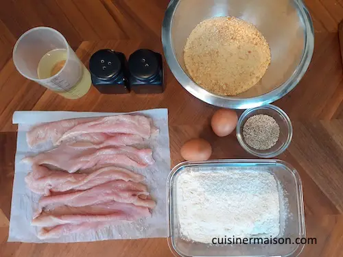 ingrédients nuggets recette